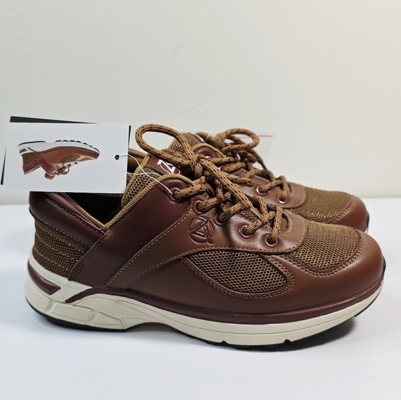 NWT Zeba Hands Free Slip On Lace Brown Athleisure Walking Sneakers Men\'s Size 8 main image 7